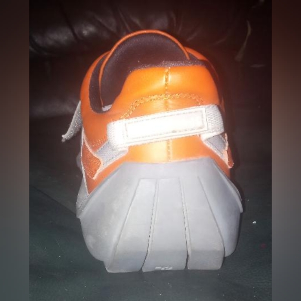 JOHN FLUEVOG Future Angel Orange & White Sneakers Modern Design NEW - Picture 3 of 10